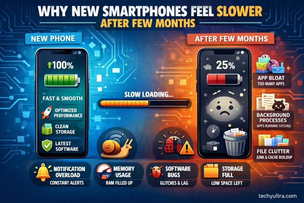 Why New Smartphones Feel Slower After Few Months