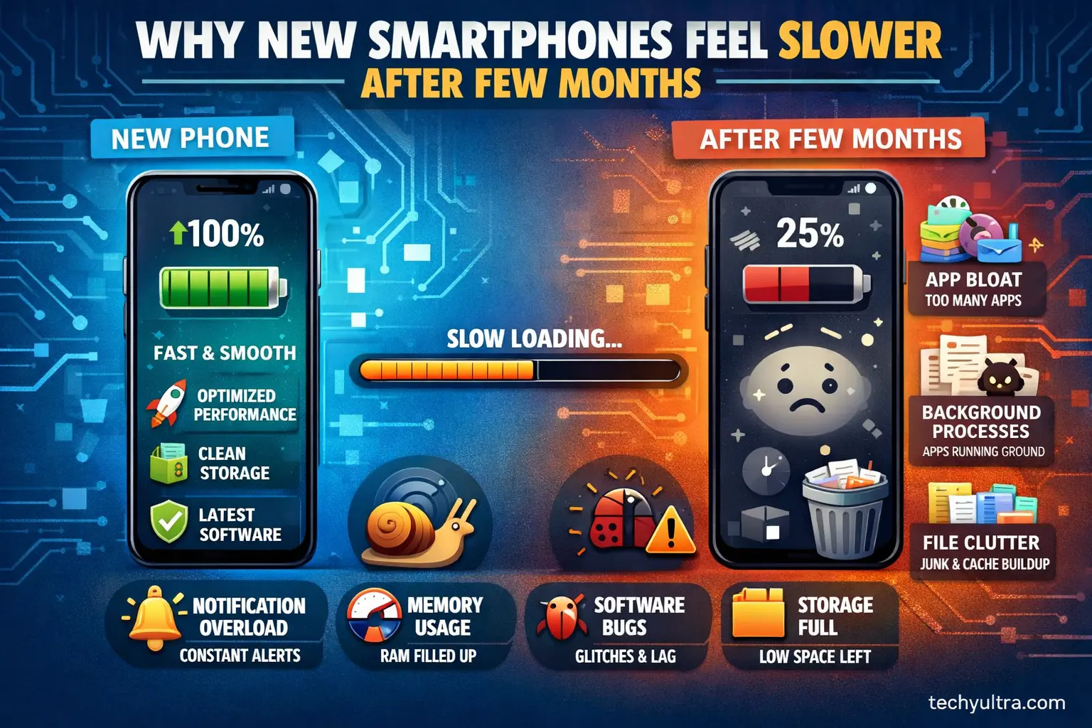 Why New Smartphones Feel Slower After Few Months